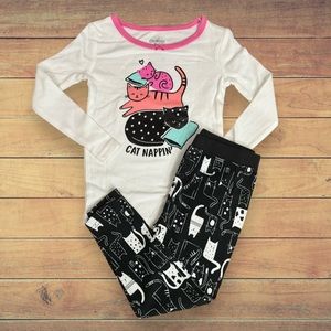 Oshkosh B'gosh Cat Nappin' Toddler 2 Piece Sleep Set 24 Months